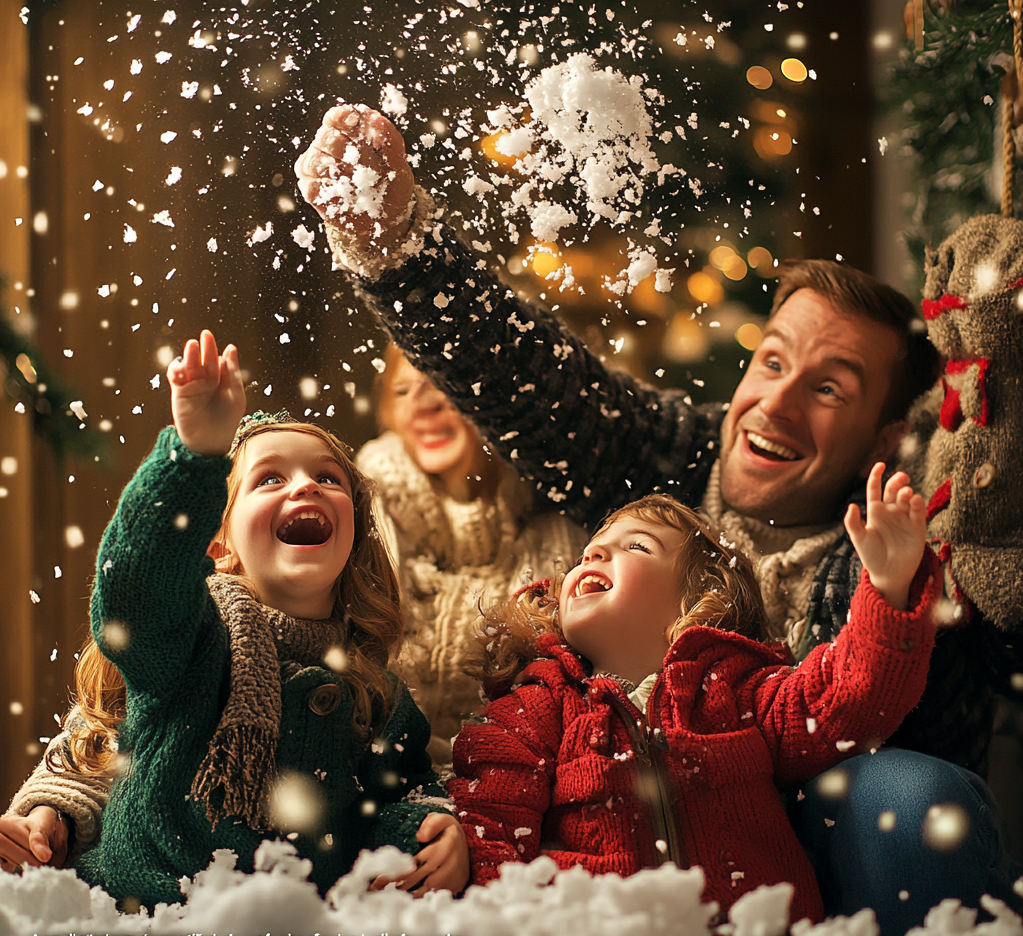 Sessão Fotográfica de Natal da Família