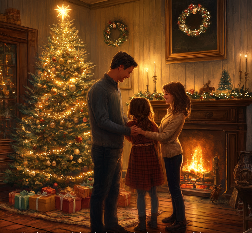 Sessão Fotográfica de Natal da Família